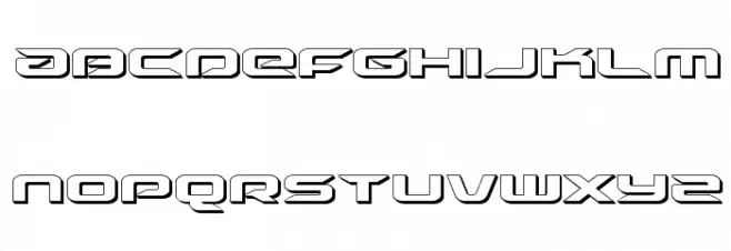 Drive 3D Caratteri MINUSCOLO