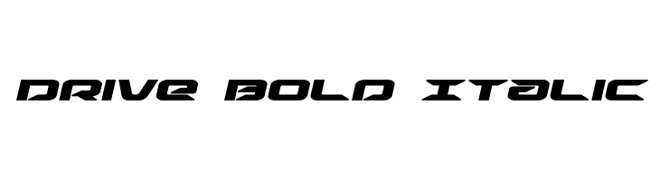 Drive Bold Italic  font caratteri gratis