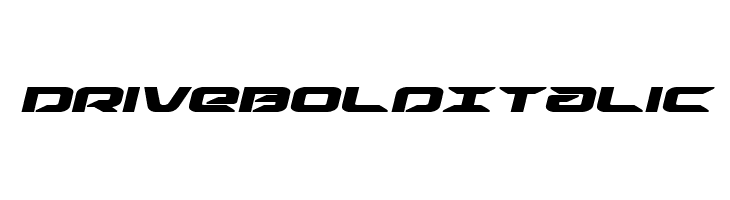 Drive Bold Italic  Fuentes Gratis Descargar