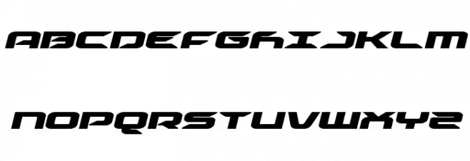 Drive Bold Italic 字体 大写