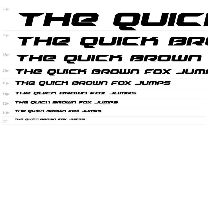 Drive Bold Italic Waterfall