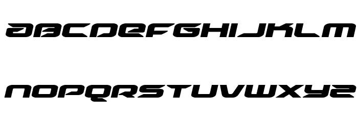 Drive Bold Italic Font LOWERCASE