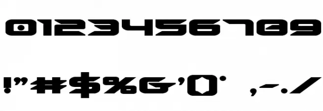 Drive Bold Font OTHER CHARS