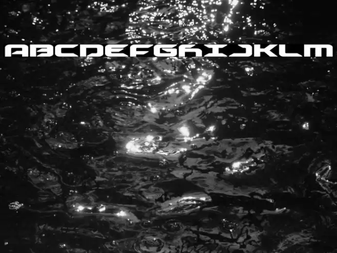 Drive Bold Font examples