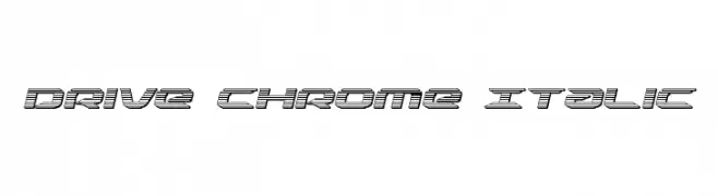 Drive Chrome Italic  Descarca Fonturi Gratis