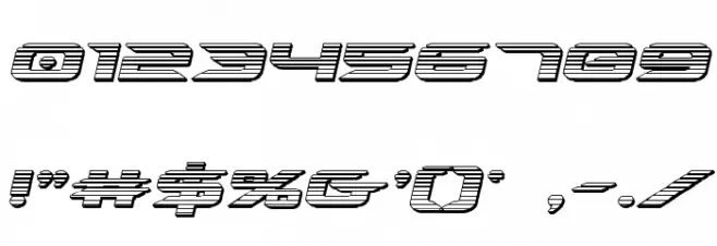 Drive Chrome Italic Font OTHER CHARS