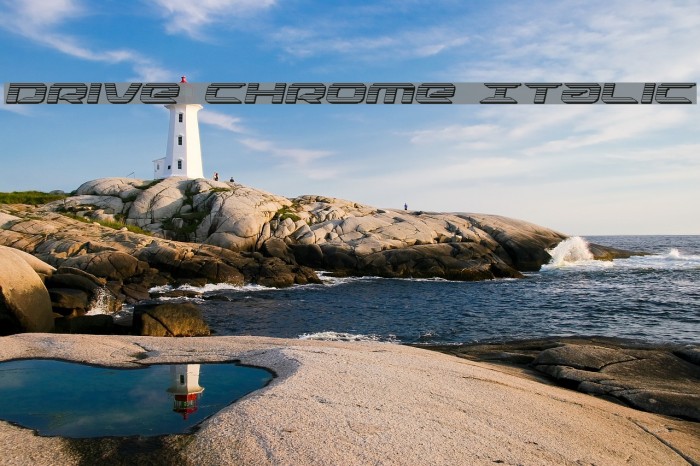 Drive Chrome Italic Example 3