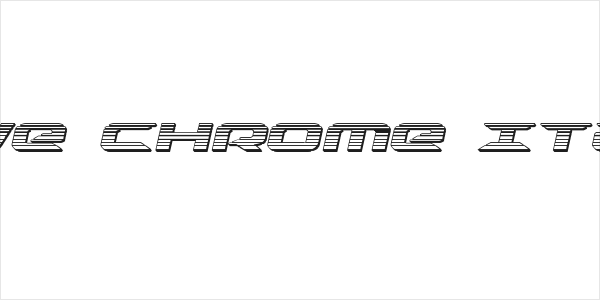 Drive Chrome Italic Logo
