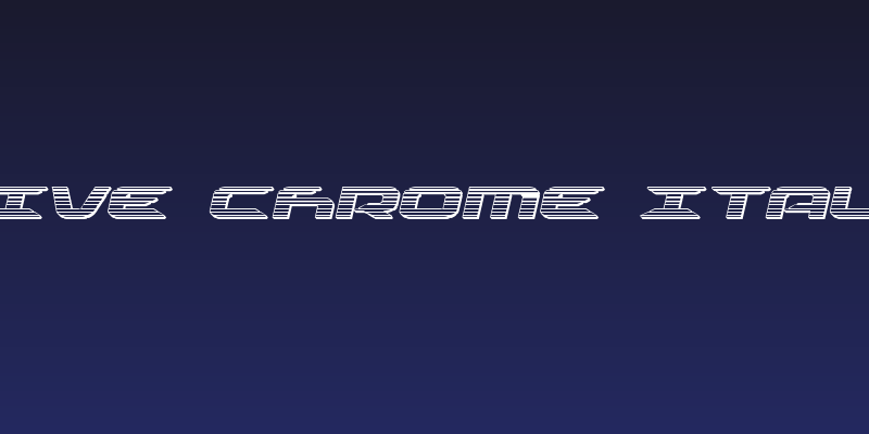Drive Chrome Italic Social Header