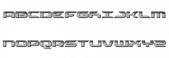 Drive Chrome Schriftart Groß