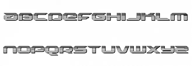 Drive Chrome Schriftart Kleinbuchstaben