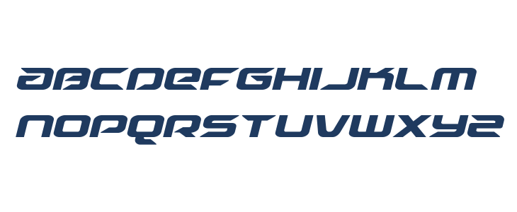 Drive Condensed Italic Lowercase