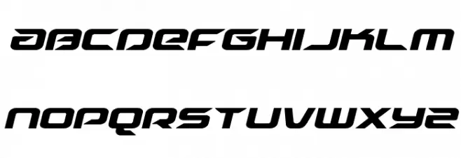 Drive Condensed Italic फ़ॉन्ट लोअरकेस