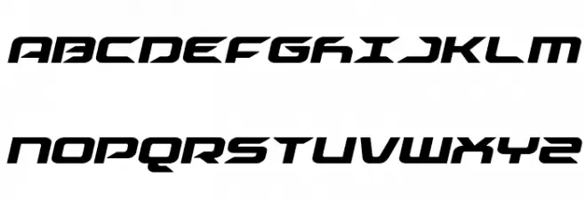 Drive Condensed Italic Polices MAJUSCULES