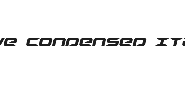 Drive Condensed Italic Logo