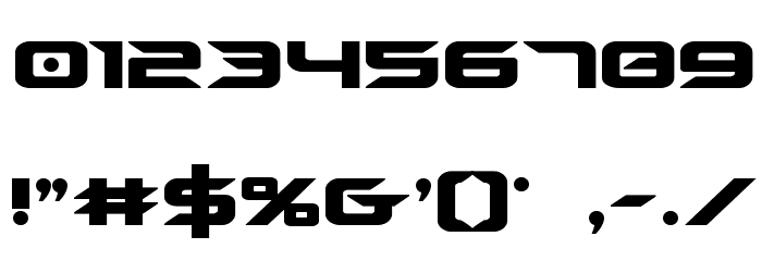 Drive Condensed Font OTHER CHARS