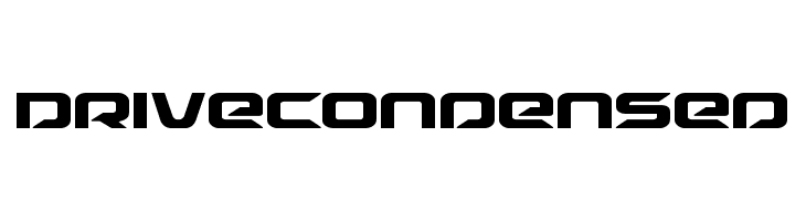 Drive Condensed  font caratteri gratis