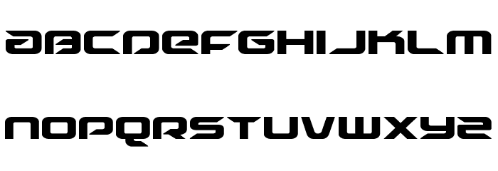 Drive Condensed Font LOWERCASE