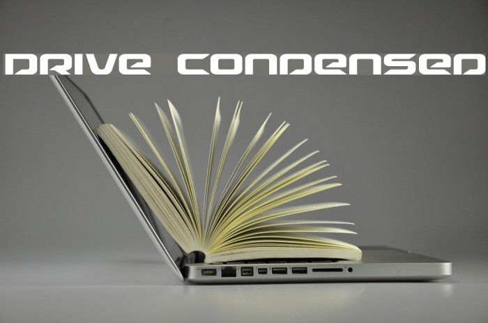 Drive Condensed Font examples