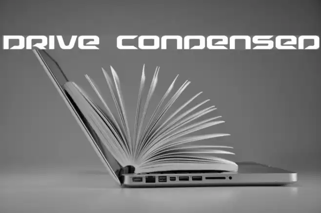 Drive Condensed Font examples