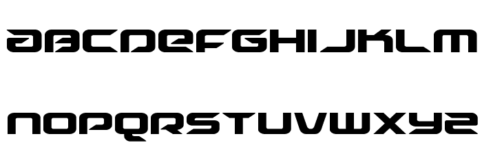 Drive Condensed Font LOWERCASE