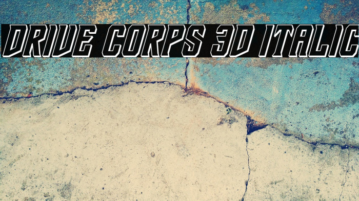 Drive Corps 3D Italic Example 3
