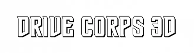 Drive Corps 3D  नि: शुल्क फ़ॉन्ट्स डाउनलोड