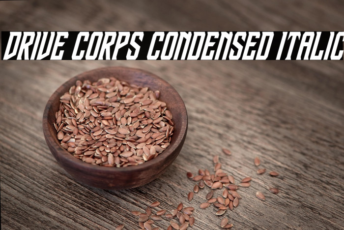 Drive Corps Condensed Italic Example 3