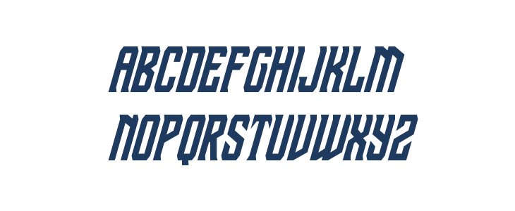 Drive Corps Condensed Italic Lowercase