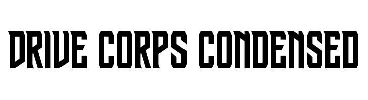 Drive Corps Condensed  Frei Schriftart Herunterladen