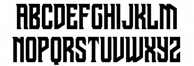Drive Corps Condensed Fonte MAIÚSCULAS