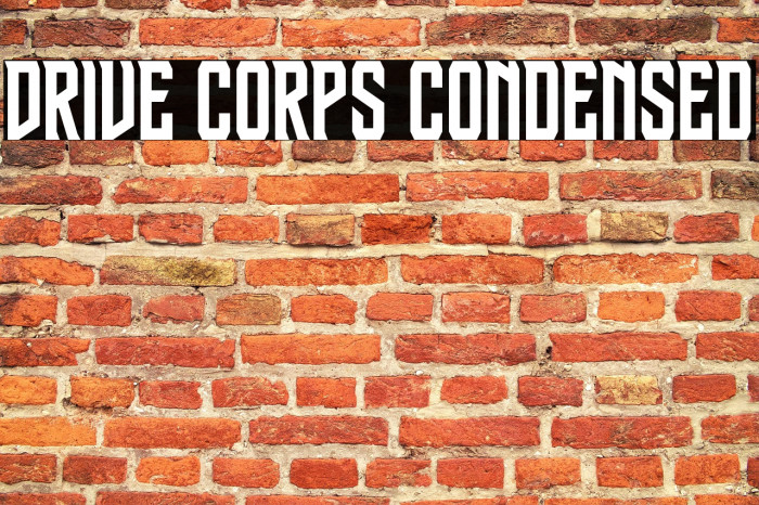 Drive Corps Condensed Example 2