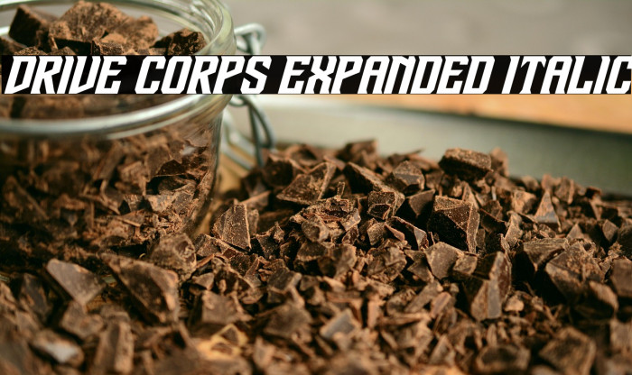 Drive Corps Expanded Italic Example 3