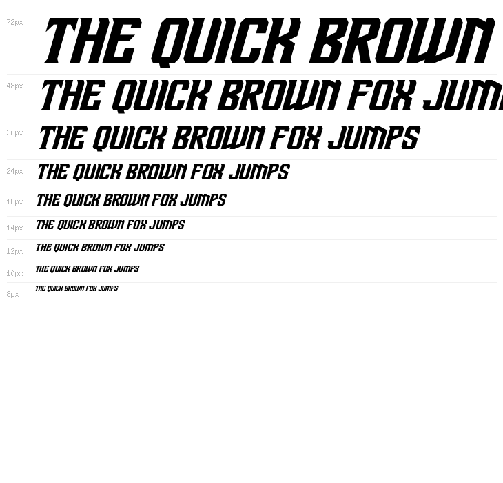 Drive Corps Expanded Italic Waterfall