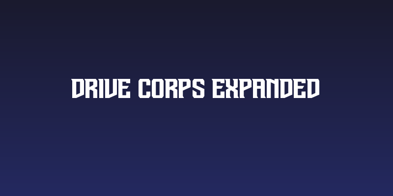 Drive Corps Expanded Social Header