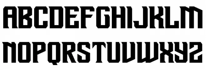Drive Corps Expanded Font Litere mici