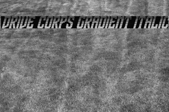 Drive Corps Gradient Italic Example 3