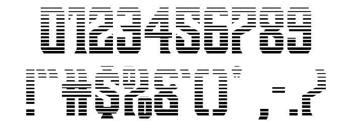 Drive Corps Gradient Font OTHER CHARS