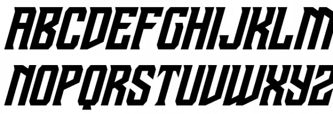Drive Corps Italic Fonte MAIÚSCULAS