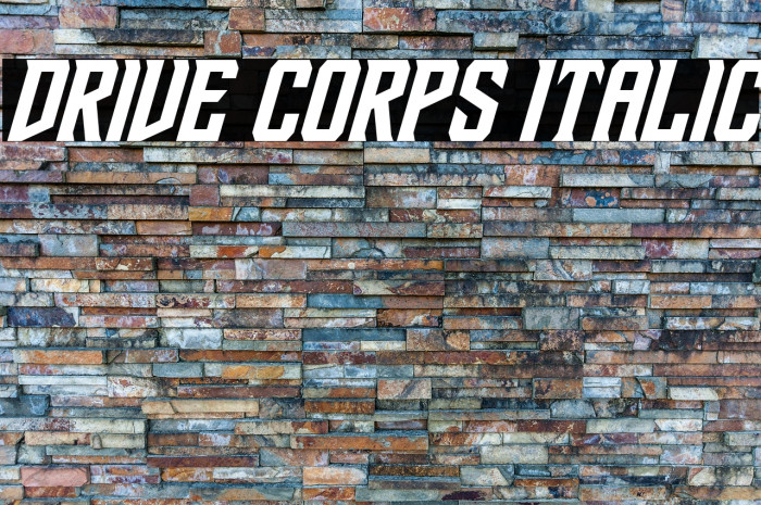 Drive Corps Italic Example 1