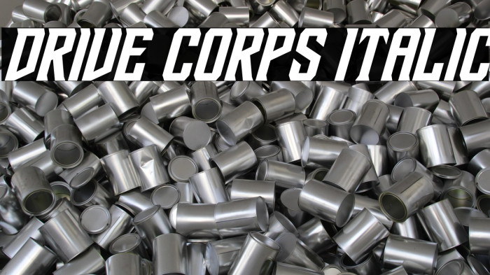 Drive Corps Italic Example 2