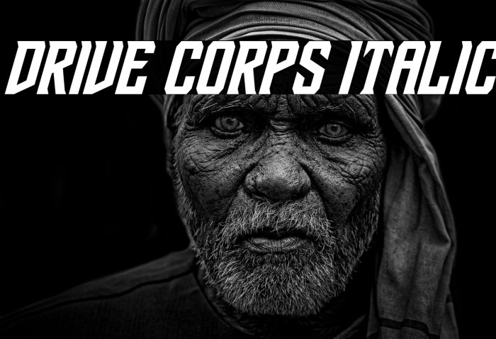 Drive Corps Italic Example 3