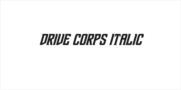 Drive Corps Italic Logo
