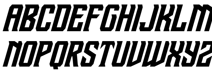 Drive Corps Italic Font LOWERCASE