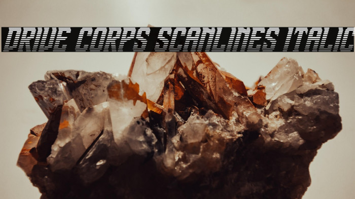 Drive Corps Scanlines Italic Example 2