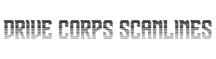 Drive Corps Scanlines  baixar fontes gratis