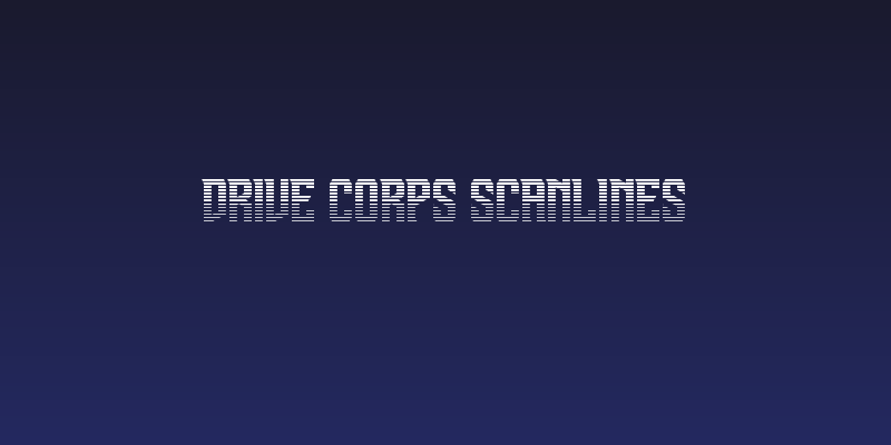 Drive Corps Scanlines Social Header