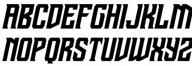 Drive Corps Semi-Italic Fonte MAIÚSCULAS