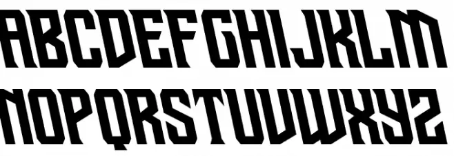 Drive Corps Semi-Leftalic Schriftart Groß