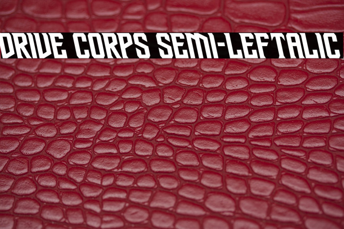 Drive Corps Semi-Leftalic Example 2